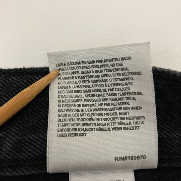 NWT Agolde 90s Crop in Shutter Size 28 Distressed Cotton Button Fly Frayed Hem - Picture 14 of 15